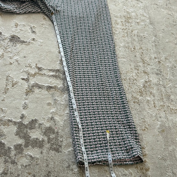 Zara Women's Jacquard Green Pink Colorway Polo Straight Leg Pant Set - Large - Picture 5 of 11